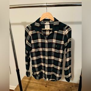 American Eagle Outfitters Ahh-amazingly Soft Slim Fit Womens Plaid Shirt